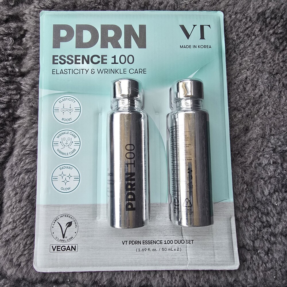 VT PDRN Essence 100 Duo Set 50mL x 2 Authentic Vegan Korean Skincare Glass Youth